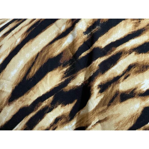 LEITH Tigeress Plus Size 1X Mini Dress - Deep V-Neck Short Dolman Sleeves - Picture 6 of 9